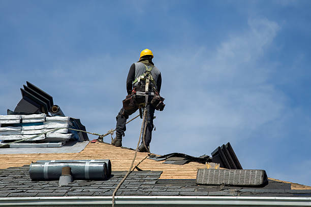 Professional Roof Replacement technician working in Guernsey, WY